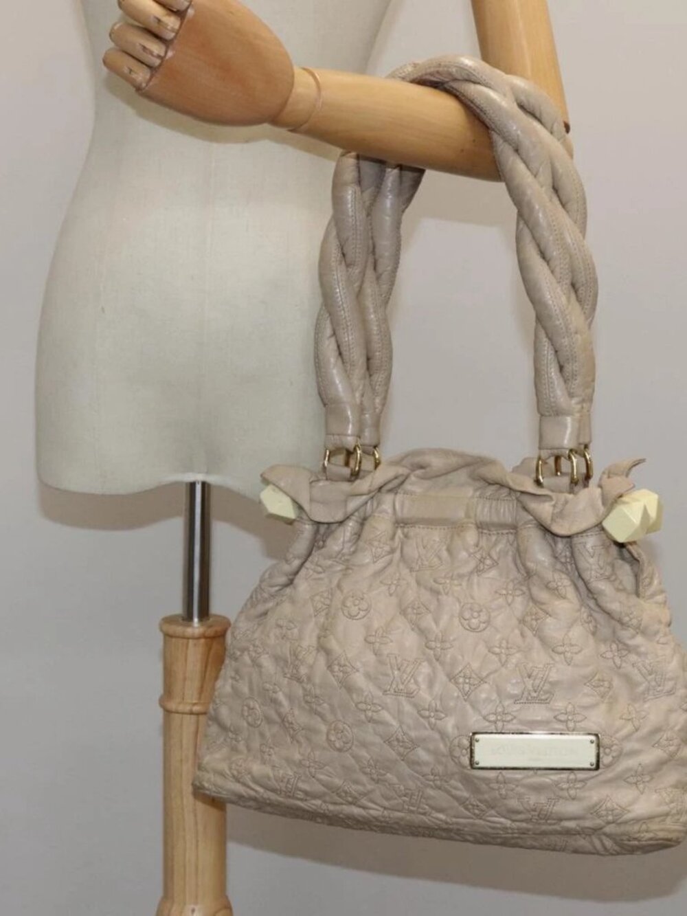 LOUIS VUITTON Monogram Orump Stratus PM Shoulder Bag Beige M95419 Auth bs18758